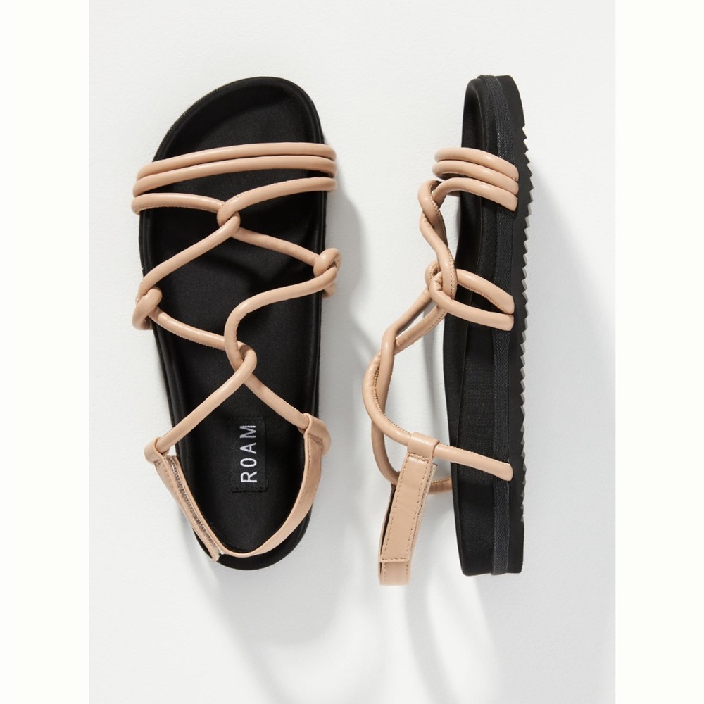 NEW ROAM linky sandal in sand, sz 37 (7 US)